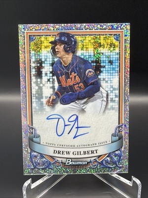2024 Bowman Sterling - Prospect Autographs Drew Gilbert #PA-DG Speckle Refractor