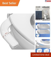 Ultra-Slim Rose Gold Bidet Attachment - Adjustable Dual Nozzle for Hygiene