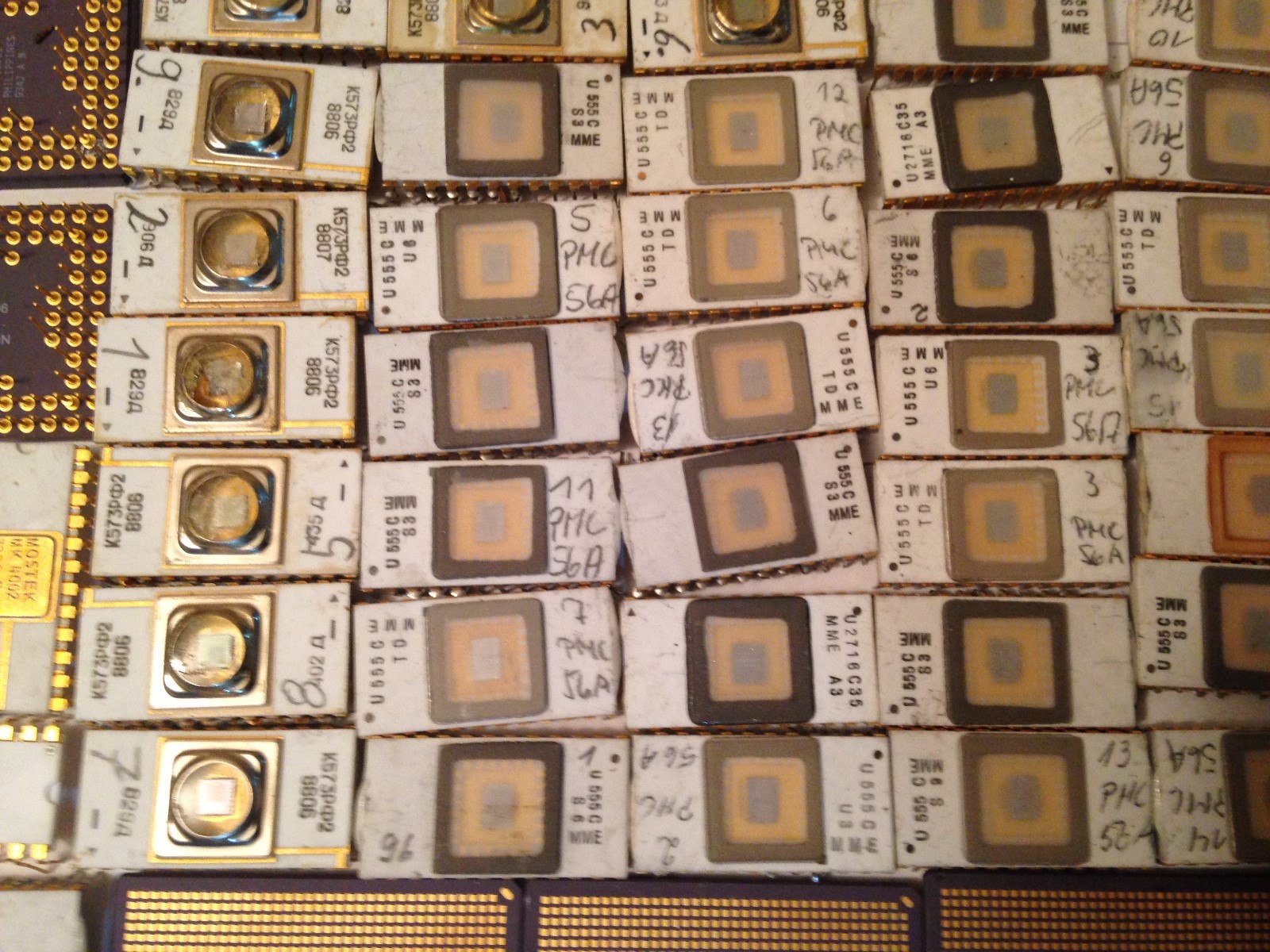 5 Lbs  Gold Recovery Scrap .. CPU Hybrid Module IC Gold Tops White Ceramic      - Picture 5 of 12