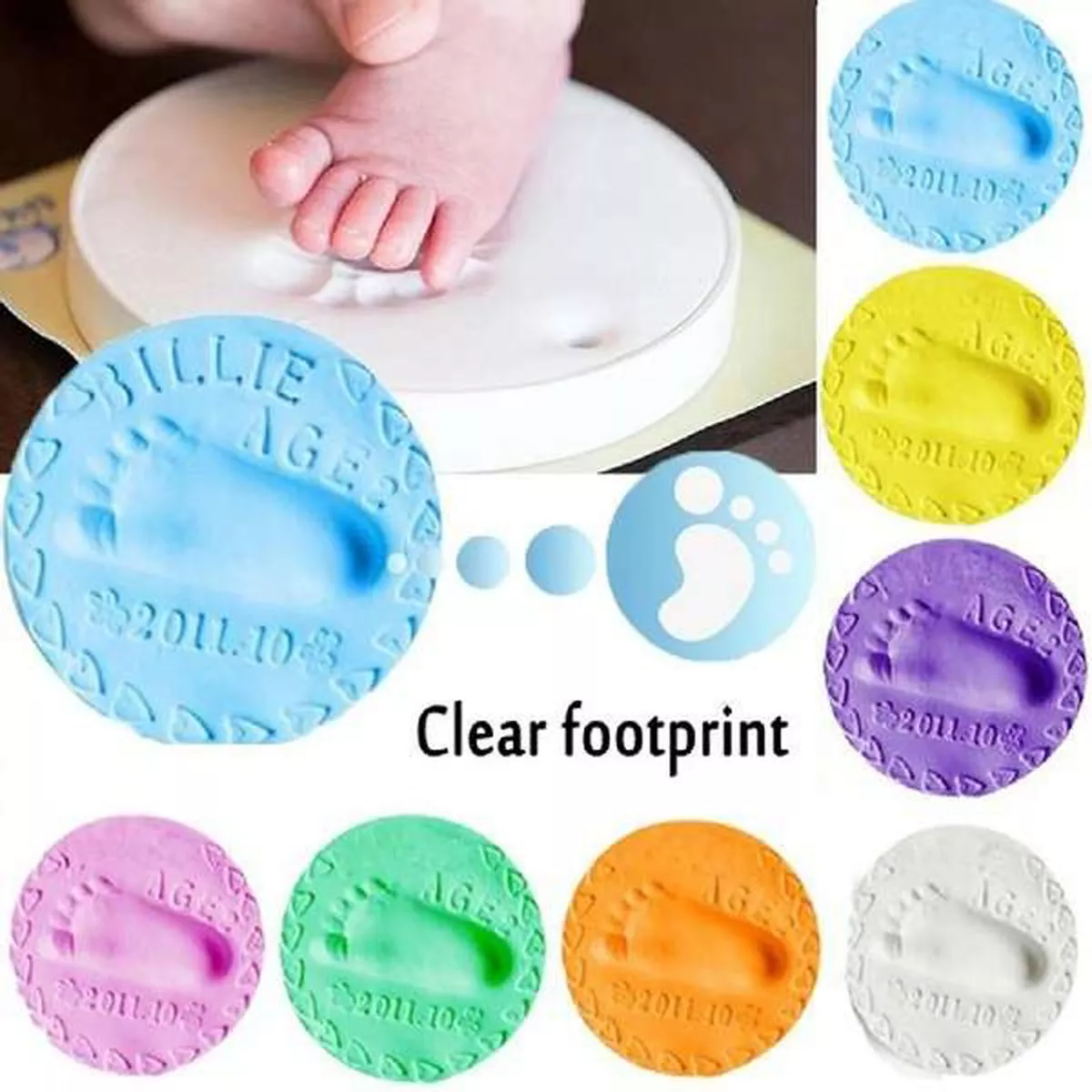 Mess Free Baby Imprint Kit shower gift newborn infant mother