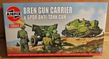 AIRFIX BREN CARRIER & 6PDR ANTI-TANK GUN 1:76 SCALE MODEL KIT WW2 BRITISH 4 CREW