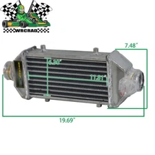 2.5"In/Outlet Front Mount Universal Turbo Intercooler Aluminum Core 300x160x62mm