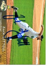 Zack Littell 2016 Clinton LumberKings Signed Card