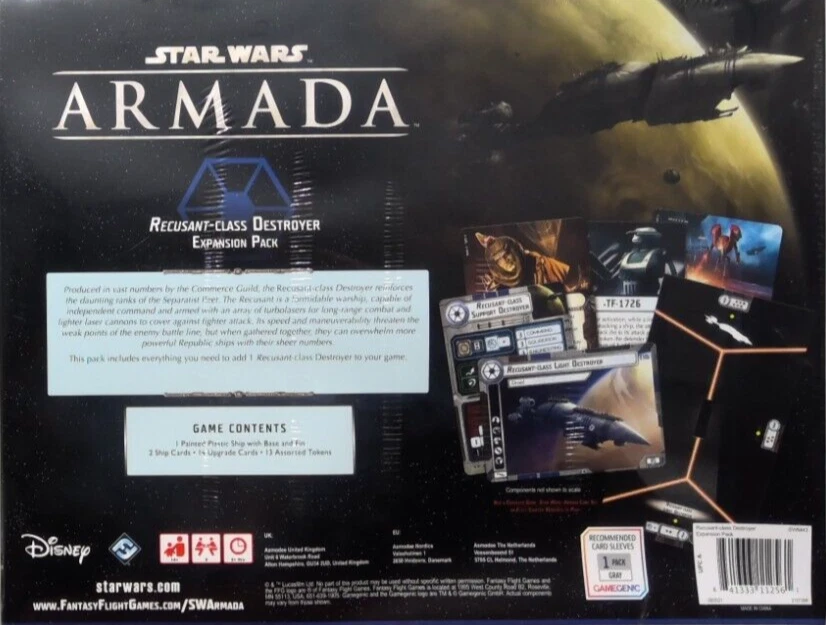 PACK DE EXPANSIÓN DESTRUCTOR CLASE RECUSANT ARMADA STAR WARS NUEVO Foto 2 de 2
