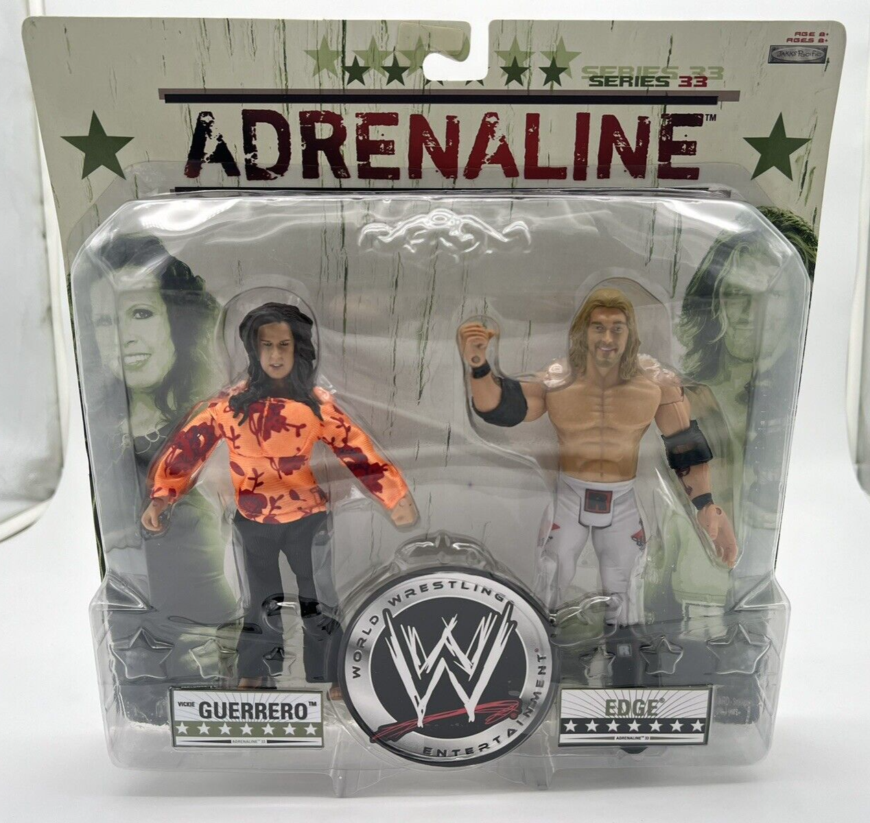 Jakks Pacific WWE Adrenaline Series 33 Vickie Guerrero & Edge 2 