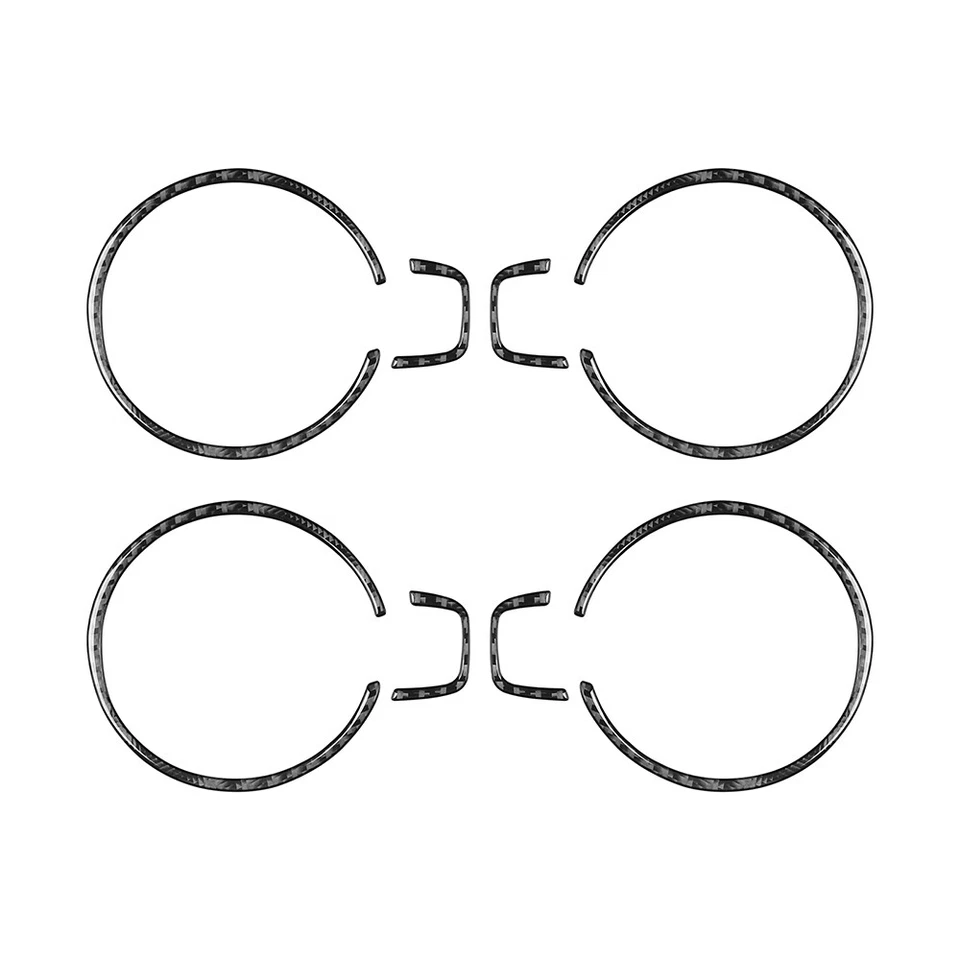 Marco de manija de puerta interior de vinilo de fibra de carbono para Dodge Charger 2008-2010 decoración Foto 2 de 4