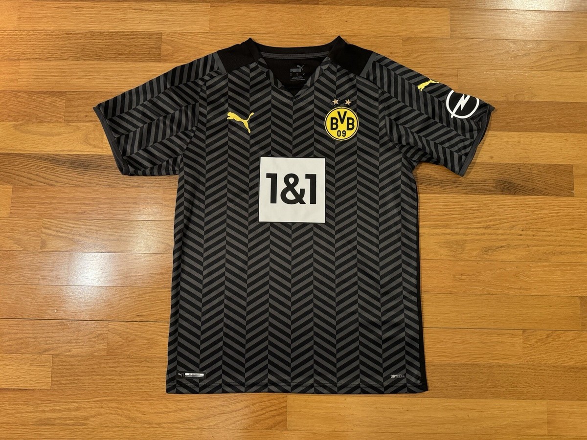 New M Puma Borussia Dortmund BVB 21/22 Away Soccer Jersey Kit