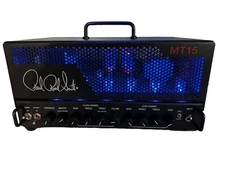 Paul Reed Smith Signature MT 15 15W Tube Guitar Amp Head Black FS1M Foot Switch