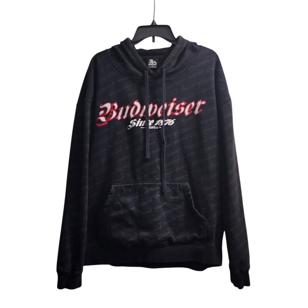 Vintage SN Attitude Budweiser Hoodie Pullover Graphic