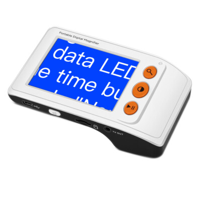3,5 ''elektronische digitale 2-25-fache Lupe Faltbare Lesehilfe AV-Ausgang System