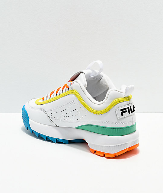 fila multi coloured shoes