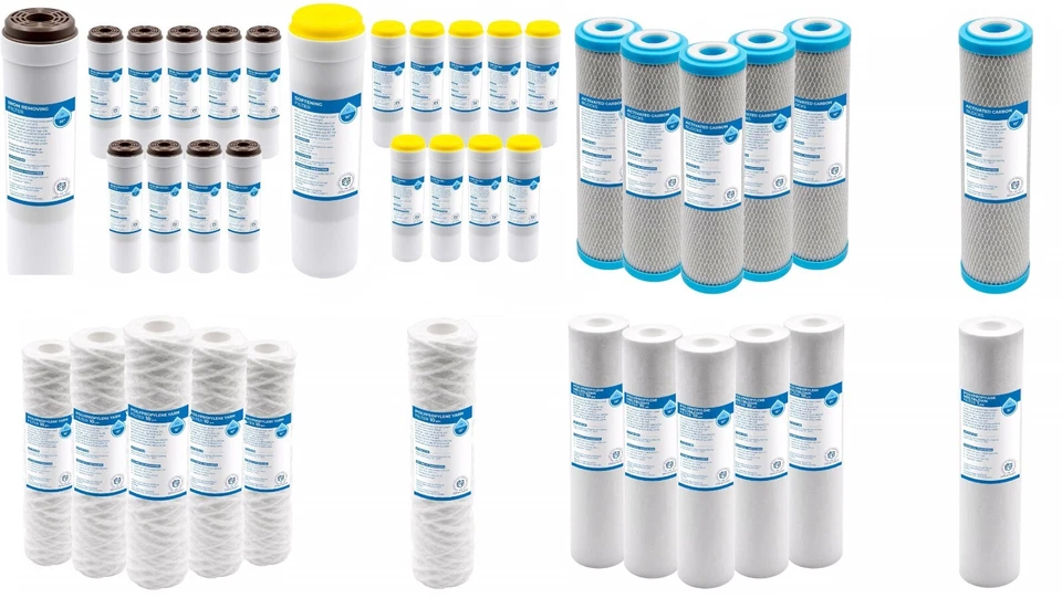 MARKENLOS Polypropylen-Sedimentfilter, Wickelfilter, Aktivkohleblockfilter