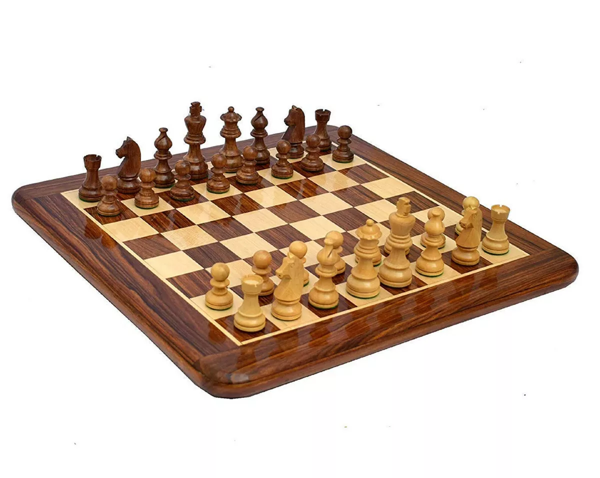 Complete Chess Board Set  15 Inch Folding Board with Chess Pieces