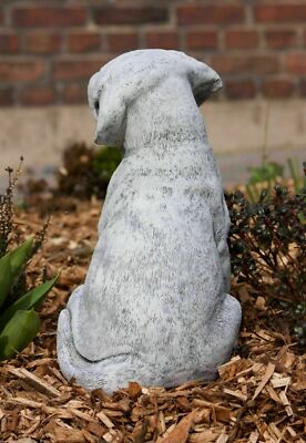 OriginalPaul Skulp & Betondesign Großer Labrador Charly | Frostsichere Gartenfigur Aus Massivem Steinguss | 49x33x19 Cm, 23+ Kg