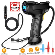 Car Air Tire Pump Inflator Compressor LED Digital Electric Portable 150PSI 12V
