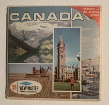 View-Master CANADA Nations of the World A090 3 Reel Set Booklet V6