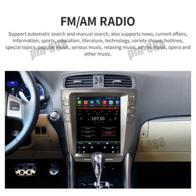 10.4'' Tesla Vertical Screen Car Gps Radio Navi For Lexus Is250
