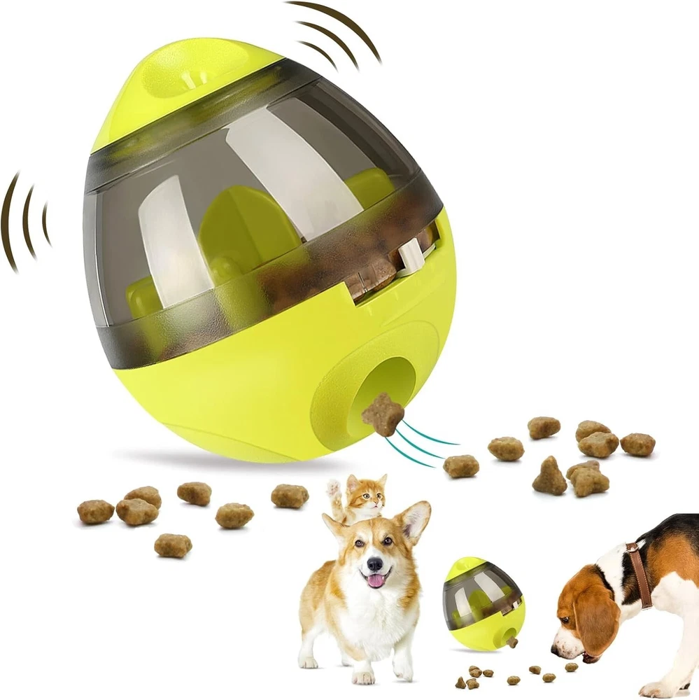Tumbler Pet Toy, Automatic Pet Slow Feeder Treat Ball, Cat or Dog Toy