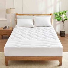Cooling Mattress Pad for Summer, King or Queen Mattress Protector Waterproof