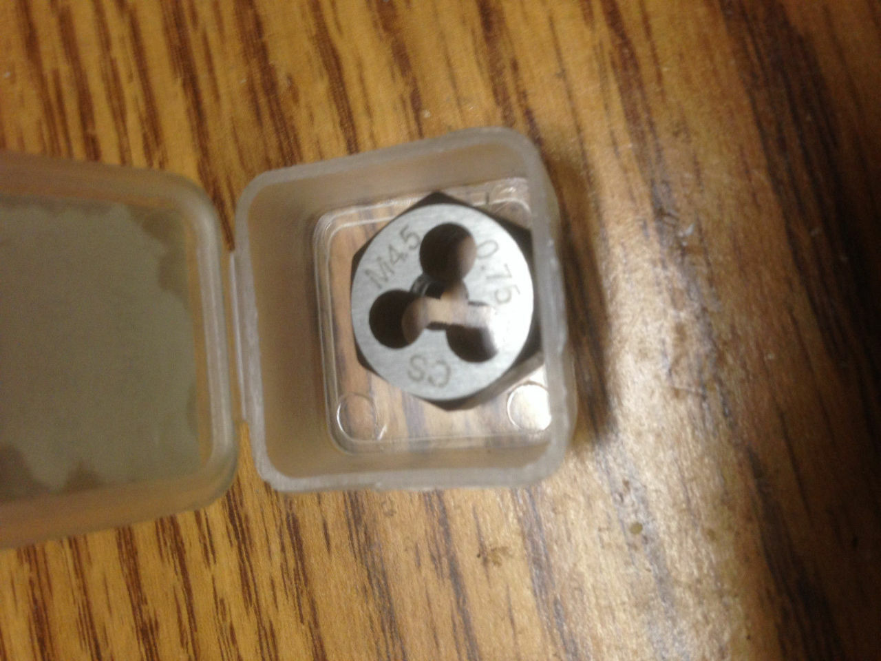 m4-5-x-75-carbon-steel-hex-re-threading-die-ebay