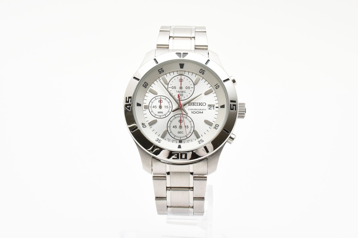 4T57-00A0】ステンレスSEIKO クォーツ 腕時計 クロノグラフ 4T57
