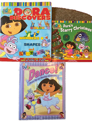 SALE   NEW x 3 DORA THE EXPLORER books DANCE Dora DISCOVERS 
