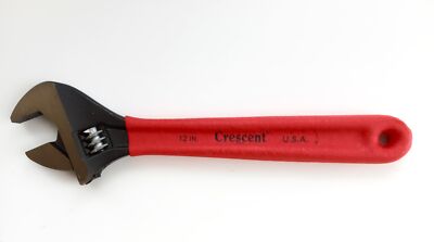 Crescent AT112C 12'' Adjustable Wrench Black Oxide Cushion Grip USA