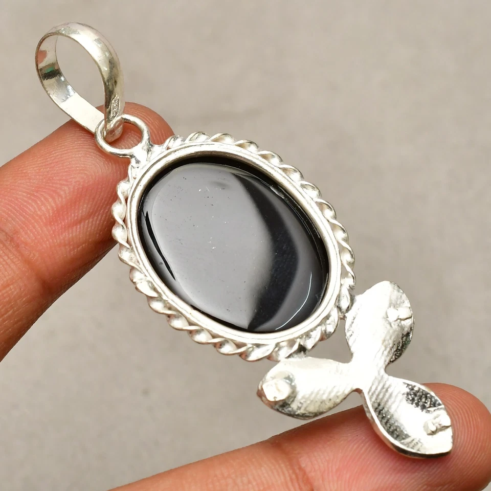 Ciondolo gioiello in argento sterling 925 fatto a mano con pietra preziosa in... - Immagine 4 di 4