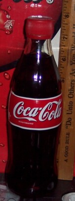 1999 GERMANY 0.33L  COCA COLA  GLASS BOTTLE STYROFOAM LABEL