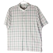 Cutter Buck Drytex Shirt Mens XL UPF 50 Tech Polo Performance White Golf Outdoor