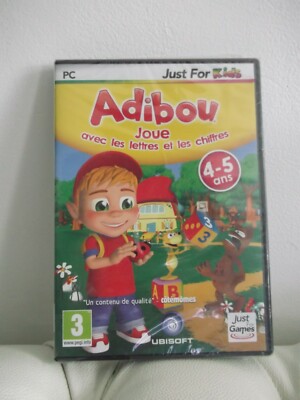 Jeu éducatif PC Adibou : Joue Avec Les Lettres Et Les Chiffres (4-5 Ans) - Neuf Sous Blister