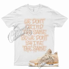White GRIND T Shirt for Air J1 4 Shimmer Blush Earthy Neutrals