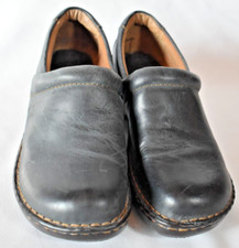 B.O.C. Clogs, Black, Leather, size 10M