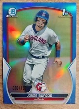 Jorge Burgos, 2023 Bowman Chrome 1st Guardians Blue Refractor #/150