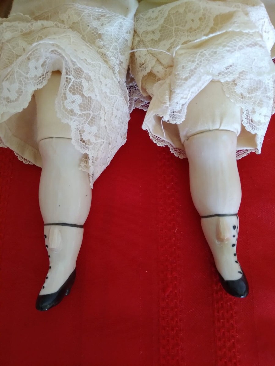 Antique Marked 5 China Doll Porcelain Head w/Full Body