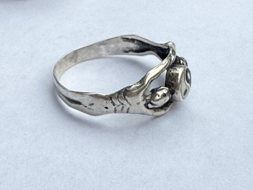 Lot 10 Sterling Silver 925 Rings Bands No Stones Celtic Chunky Yin yang Mens 51g - Picture 9 of 21