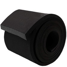 Neoprene Foam Strip Roll by Dualplex, 4" Wide x 10' Long x 1/4" Thick, Black