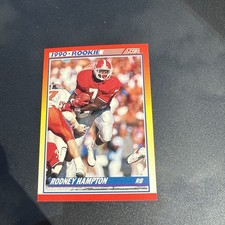 RODNEY HAMPTON GIANTS  1990 SCORE ROOKIE CARD #307