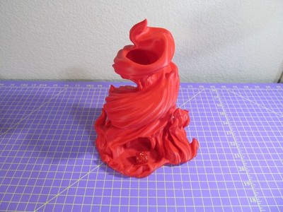 3d Printed Burning Roll Dice Tower, D&D MTG New Very Nice Red