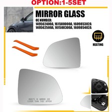 Mirror Glass Heated with Backing Plate Left Right Side For Tesla Model Y 2020-25