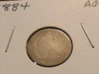 1884 Seated Liberty Dime ~ AG condition ~ 90% silver