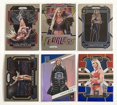 Charlotte Flair Lot 2022 Prizm WWE Fearless 2023 Donruss Elite 2024 Select WWE