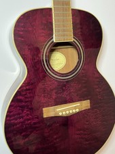 Fender GD-200 Acoustic Guitar Quilt Maple Top Burgundy Red Finish