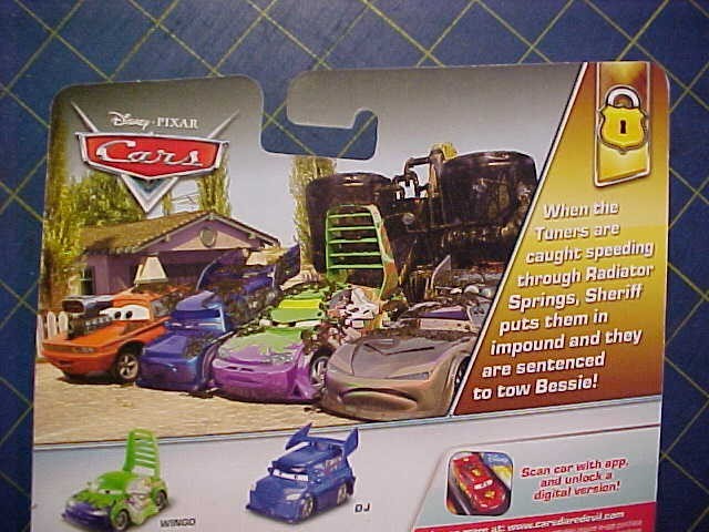 DISNEY PIXAR CARS DELUXE SIZE BESSIE! SHERIFF'S IMPOUND LOT 6/6