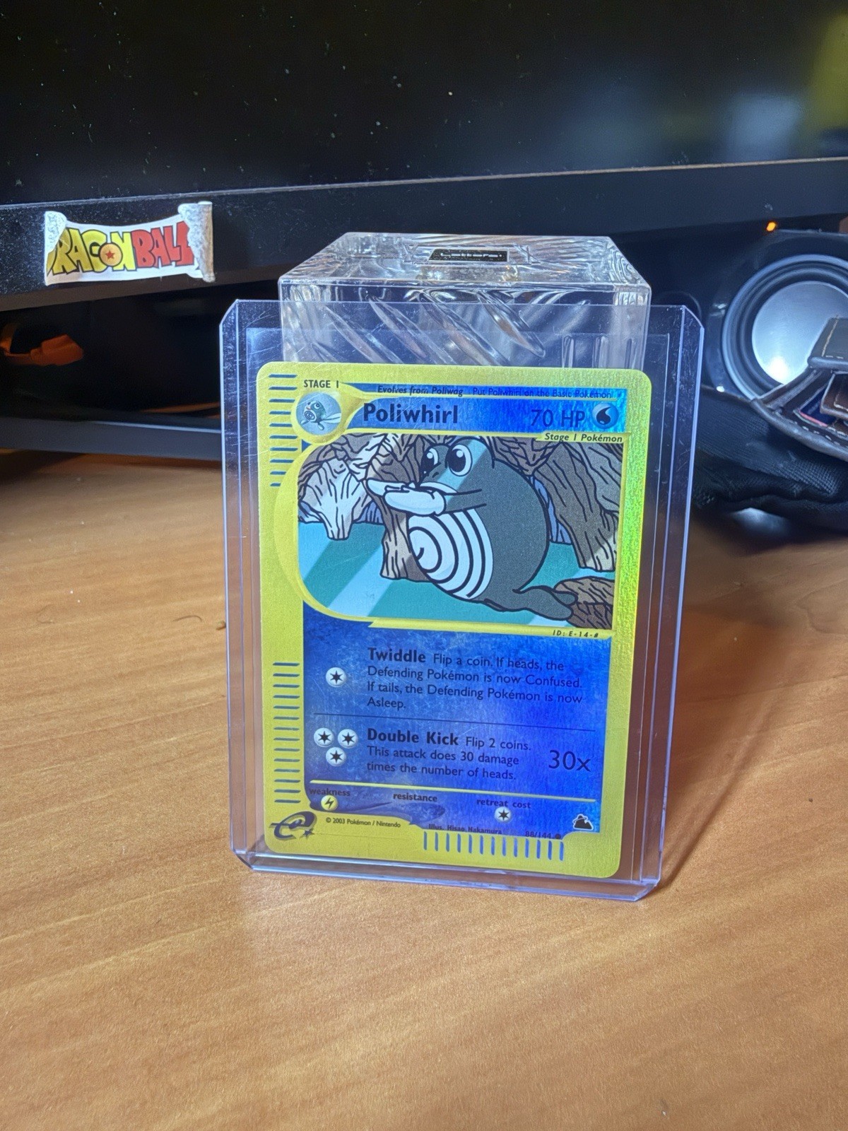 POLIWHIRL REVERSE HOLO 88 Rare English Skyridge E-Series 2003 Pokemon Card NM