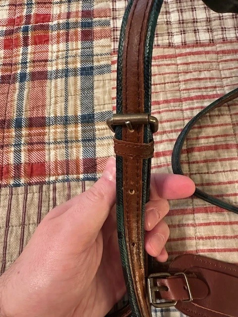 Polo Ralph Lauren 绿色棕色小号单肩包 二手 — 第 4/4 张图片