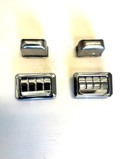 Vintage Gm 1968-1977 Chrome Ribbed Rear Arm Rest Ashtray Set Original Pair