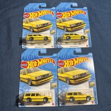 2021 Hot Wheels Factory Fresh Volvo 850 Estate Yellow #43/250 Set Of 4