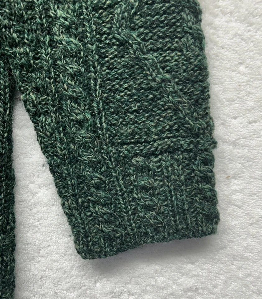 Carraig Donn Mujer Talla S Verde Lana Manga Larga Cárdigan Suéter (T6) Foto 2 de 4