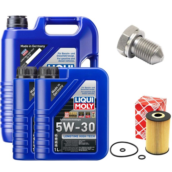 MotoröL Filter Set 5W-30 Liqui Moly 7 Liter + Schraube FüR VW Transporter V 2.0-image
